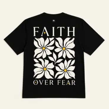 FAITH OVER FEAR OVERSIZED T-SHIRT