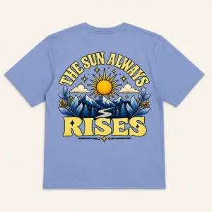 THE SUN ALWAYS RISES OVERSIZED T-SHIRT