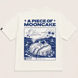 A PIECE OF MOONCAKE OVERSIZED T-SHIRT