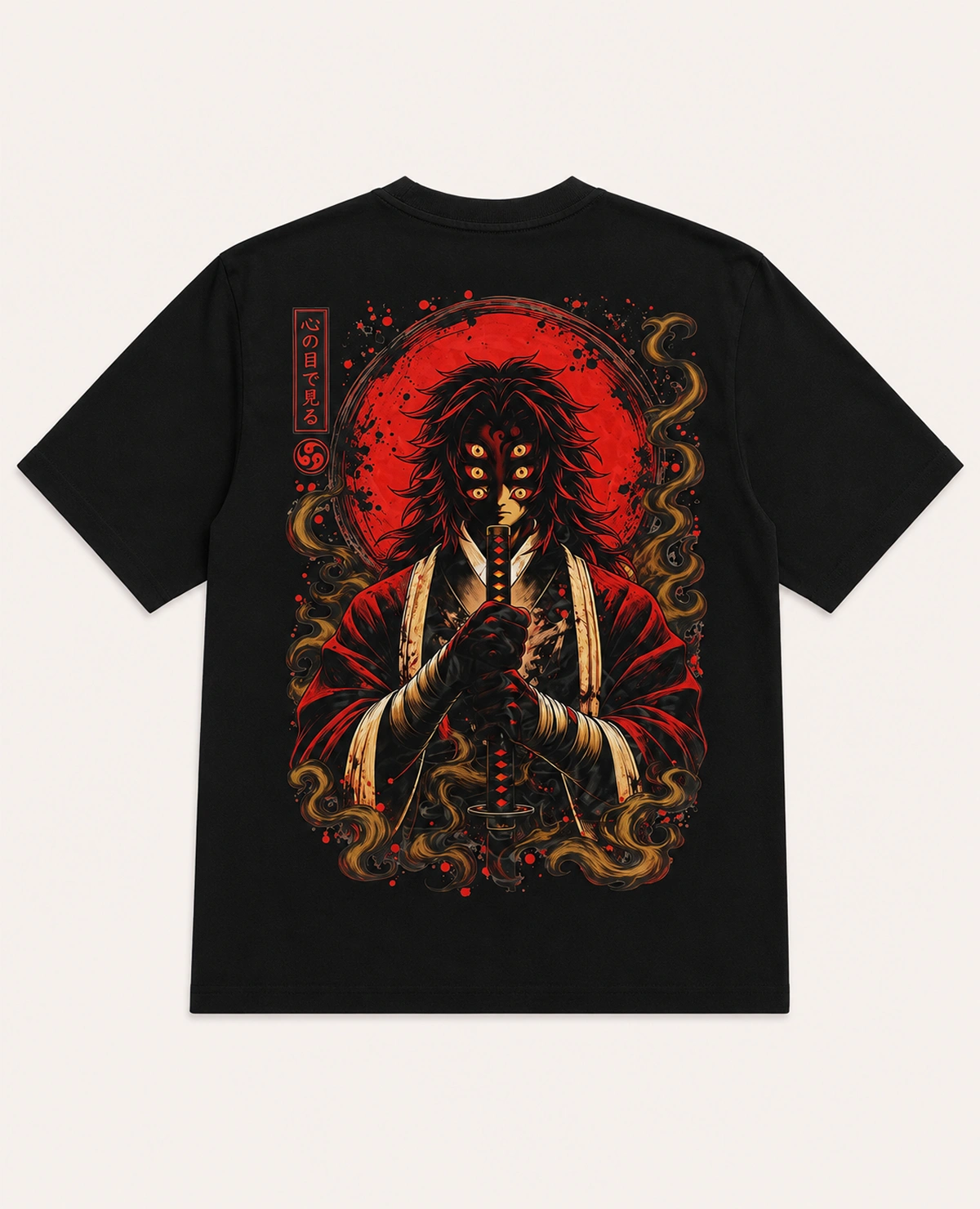 DEMON SAMURAI OVERSIZED T-SHIRT - Image 4