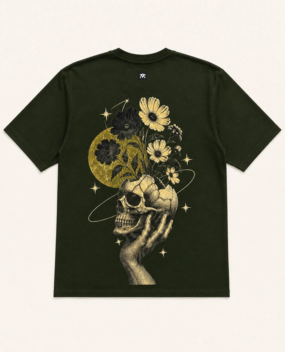 ETERNAL BLOOM SKULL OVERSIZED T-SHIRT